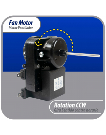 Appli Parts evaporator Fan Motor for refrigerators and freezers 110V 60Hz 0.12A 7.5W 2500rpm CCW Shaft Length 1-3/4inch  replaces 200D2940P005 200D2940P011 P009 WR01F01638 APFM-1638