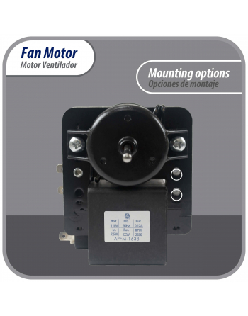 Appli Parts evaporator Fan Motor for refrigerators and freezers 110V 60Hz 0.12A 7.5W 2500rpm CCW Shaft Length 1-3/4inch  replaces 200D2940P005 200D2940P011 P009 WR01F01638 APFM-1638