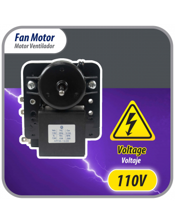 Appli Parts evaporator Fan Motor for refrigerators and freezers 110V 60Hz 0.12A 7.5W 2500rpm CCW Shaft Length 1-3/4inch  replaces 200D2940P005 200D2940P011 P009 WR01F01638 APFM-1638