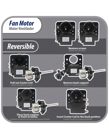 Appli Parts evaporator Fan Motor for refrigerators and freezers 110V 60Hz 0.12A 7.5W 2500rpm CCW Shaft Length 1-3/4inch  replaces 200D2940P005 200D2940P011 P009 WR01F01638 APFM-1638