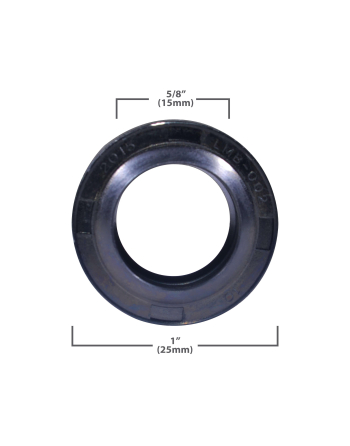 AZ911799509 Appli Parts Transmission Upper Seal LMB-002 Compatible Mabe General Electric Used In Wh38x10002 external diameter 1 in and thickness of 3/8 in