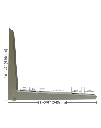 Appli Parts Mini Split Wall Mounting Bracket For Ductless Heat Pump or Cooling Only Units Up To 330lbs APAB-2160 Our Products Are Designed And Produced According To Strict High Quality Standards
