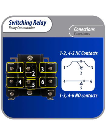 90341 Appli Parts General Purpose Switching Relay Double Pole Double Throw 110VAC Coil for HVAC applications and other general electrical installations APSR-341