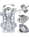 DC47-00019A Appli Parts Heating Element Kit DC47-00019AKAP 
Includes: DC47-00019A Heater, DC47-00018A Thermostat, DC96-00887A Fuse, DC47-00016A Fuse