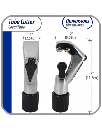 Appli Parts Tube Cutter for Copper, Aluminum, Steel, PVC and other soft metal pipe from 1/8 in to 1-1/8 in (4-28mm) for Professionals and DIY applications APT-TC274
