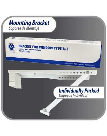 Appli Parts Window air conditioner bracket for Units Up To 85 lbs heavy duty powder coated finish mount for extra durability with installation hardware included and  mounting parts APAB-2038