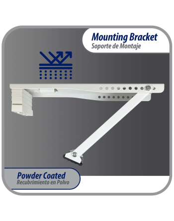 Appli Parts Window air conditioner bracket for Units Up To 85 lbs heavy duty powder coated finish mount for extra durability with installation hardware included and  mounting parts APAB-2038