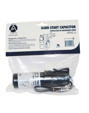 Appli Parts Hard Start kit Capacitor power pack booster for 1/12-10 HP air conditioner and refrigeration compressors 110-220 Volts 1 Ph up to 300 percent Torque APHS-5
