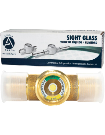 Appli Parts Sight Glass and liquid moisture indicator with 5/8 x 5/8 in Flare connections with Solid Body suitable for CFC HCFC HFC refrigerants APSG-58A