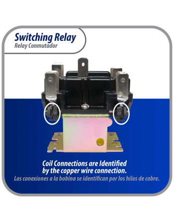 90340 Appli Parts General Purpose Switching Relay Double Pole Double Throw 24VAC Coil for HVAC applications and other general electrical installations APSR-340
