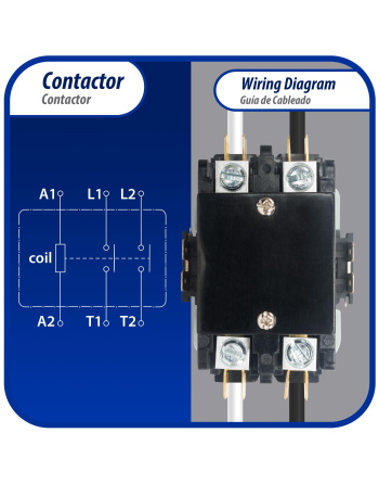 Appli Parts APAC-220240 Heavy Duty 2 Poles Contactor 20 Amp 240 Volt Coil Replacement for ac Compressor and Electrical Applications UL Certified 476929