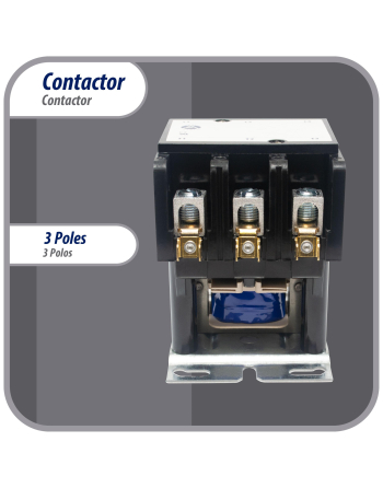 Appli Parts APAC-350240 Heavy Duty 3 Poles Contactor 50 Amp 240 Volts Coil Replacement for ac Compressor and Electrical Applications UL Certified 476929