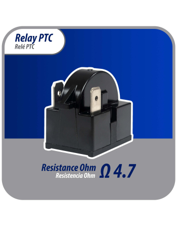 Appli Parts mini fridge relay switch 3 pin 4.7 Ohm 110V Universal PTC Start relay replacement part for multiple brands of refrigerators wine cooler APSR-4002P
