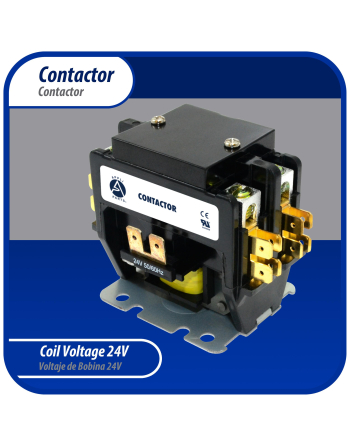 Appli Parts APAC-23024 Heavy Duty 2 Poles Contactor 30 Amp 24 Volts Coil Replacement for ac Compressor and Electrical Applications UL Certified 476929