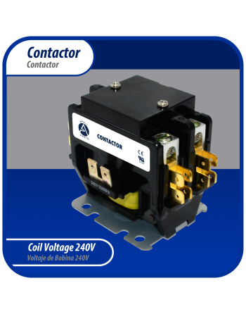 Appli Parts APAC-230240 Heavy Duty 2 Poles Contactor 30 Amp 240 Volts Coil Replacement for ac Compressor and Electrical Applications UL Certified 476929