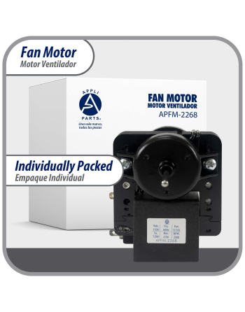 Appli Parts evaporator Fan Motor for refrigerators and freezers 110V 60Hz 0.12A 7.5W 2500rpm CCW Shaft Length 1-1/8inch  replaces 200D2940P001C 200D2940P002 P009 WR01F02268 APFM-2268