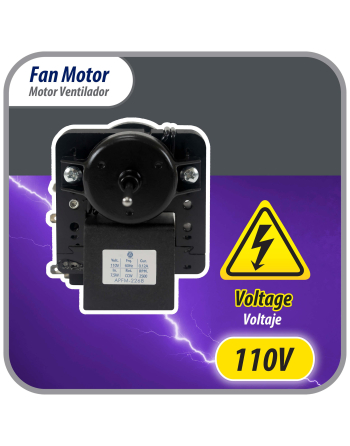 Appli Parts evaporator Fan Motor for refrigerators and freezers 110V 60Hz 0.12A 7.5W 2500rpm CCW Shaft Length 1-1/8inch  replaces 200D2940P001C 200D2940P002 P009 WR01F02268 APFM-2268