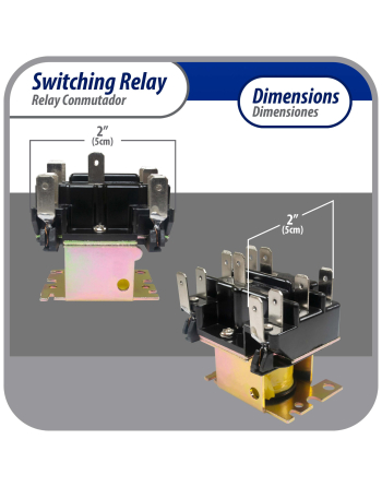 90340 Appli Parts General Purpose Switching Relay Double Pole Double Throw 24VAC Coil for HVAC applications and other general electrical installations APSR-340