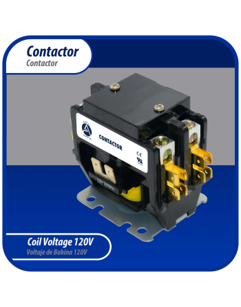 Appli Parts APAC-230120 Heavy Duty 2 Poles Contactor 30 Amp 120 Volts Coil Replacement for ac Compressor and Electrical Applications UL Certified E476929