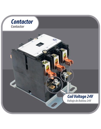 Appli Parts APAC-32024 Heavy Duty 3 Poles Contactor 20 Amp 24 Volts Coil Replacement for ac Compressor and Electrical Applications UL Certified 476929