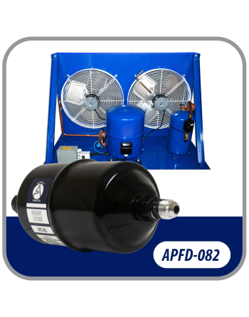 Appli Parts liquid line refrigerant ac filter dryer hvac refrigeration 082 1/4 in SAE Flare connection universal unidirectional 6 in long 2-1/4 in wide APFD-082