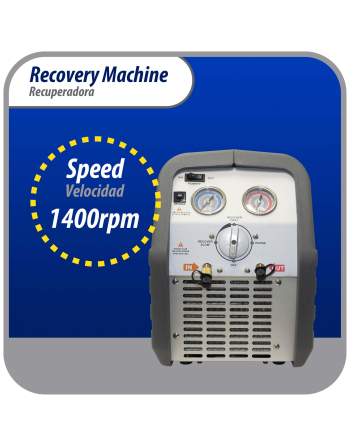 Appli Parts Refrigerant Recovery Machine for hvac freon reclaim 1/2 HP 110V/60Hz Portable Universal application works with multiple refrigerant includes filter drier and hose APRRM-121
