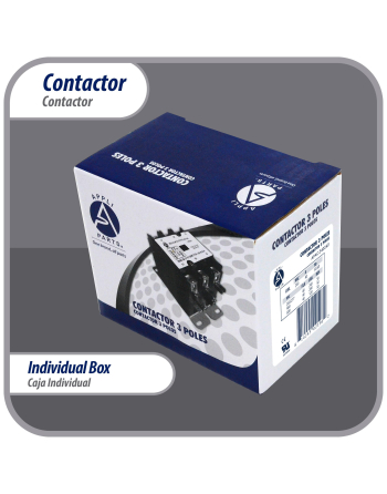 Appli Parts APAC-340240 Heavy Duty 3 Poles Contactor 40 Amp 240 Volts Coil Replacement for ac Compressor and Electrical Applications UL Certified 476929