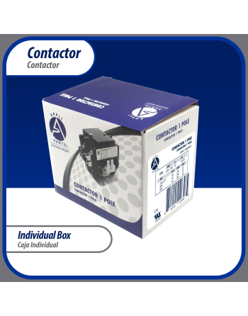 Appli Parts APAC-1S40240 Heavy Duty 1 Pole with Shunt Contactor 40 Amp 240 Volt Coil Replacement for ac Compressor and Electrical Applications UL 476929 