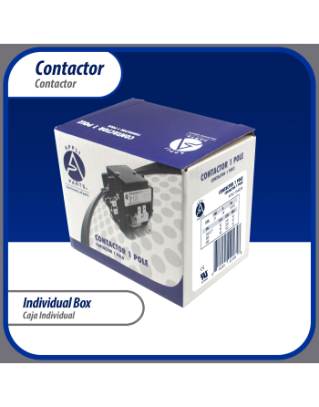 Appli Parts APAC-1S4024 Heavy Duty 1 Pole with Shunt Contactor 40 Amp 24 Volt Coil Replacement for ac Compressor and Electrical Applications UL 476929 
