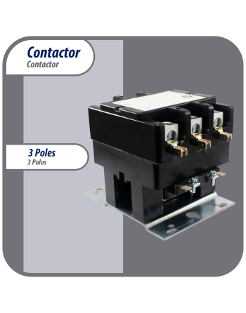 Appli Parts APAC-375240 Heavy Duty 3 Poles Contactor 75 Amp 240 Volts Coil Replacement for ac Compressor and Electrical Applications UL Certified 476929