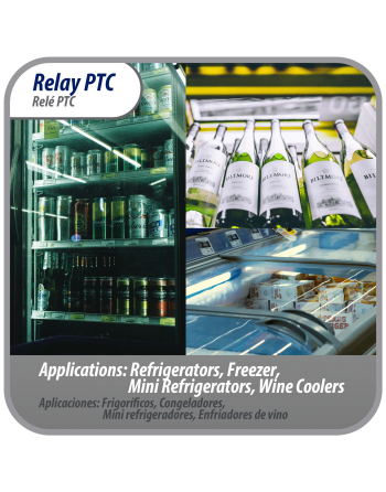 Appli Parts mini fridge relay switch 1 pin 4.7 Ohm 110V Universal PTC Start relay replacement part for multiple brands of refrigerators wine cooler APSR-4003P
