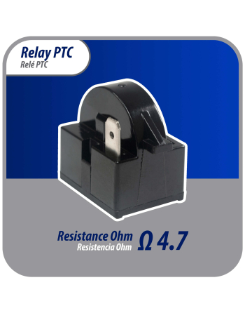 Appli Parts mini fridge relay switch 1 pin 4.7 Ohm 110V Universal PTC Start relay replacement part for multiple brands of refrigerators wine cooler APSR-4003P
