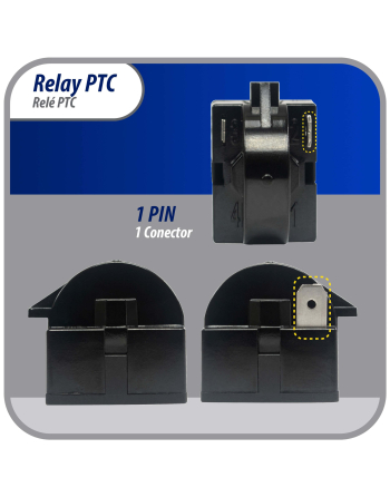 Appli Parts mini fridge relay switch 1 pin 4.7 Ohm 110V Universal PTC Start relay replacement part for multiple brands of refrigerators wine cooler APSR-4003P
