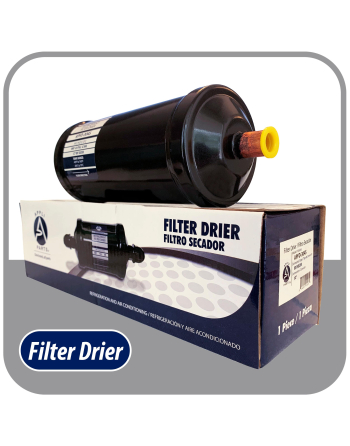 Appli Parts liquid line refrigerant ac filter dryer hvac refrigeration 304S 1/2 in ODF Sweat connection universal unidirectional 10-1/2 in long 3-1/4 in wide APFD-304S

