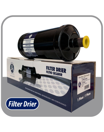 Appli Parts liquid line refrigerant ac filter dryer hvac refrigeration 305S 5/8 in ODF Sweat connection universal unidirectional 10 in long 3-1/4 in wide APFD-305S
