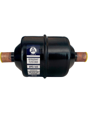 Appli Parts liquid line refrigerant ac filter dryer hvac refrigeration 165S 5/8 in ODF Sweat connection universal unidirectional 6 in long 3 in wide APFD-165S
