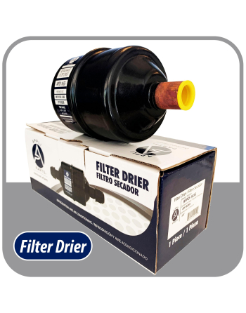 Appli Parts liquid line refrigerant ac filter dryer hvac refrigeration 165S 5/8 in ODF Sweat connection universal unidirectional 6 in long 3 in wide APFD-165S
