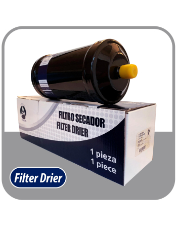 Appli Parts liquid line refrigerant ac filter dryer hvac refrigeration 414S 1/2 in ODF Sweat connection universal unidirectional 9-1/2 in long 3-1/2 in wide APFD-414S