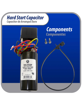 Appli Parts Hard Start kit for air conditioner includes Capacitor 189-227MFD 330V and Potential Relay for 3.5-4.5 Ton air Conditioner scroll and reciprocating compressors 208-265 Volts 1Ph APHS-2
