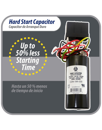 Appli Parts Hard Start kit for air conditioner includes Capacitor 189-227MFD 330V and Potential Relay for 3.5-4.5 Ton air Conditioner scroll and reciprocating compressors 208-265 Volts 1Ph APHS-2

