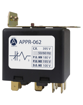Appli Parts Potential Relay 062 Coil Voltage 395V Min Pick up 180V Max Pick up 195V Max Drop Out 100V 50/60 Hz Universal replacement for HVAC and Refrigeration units APPR-062