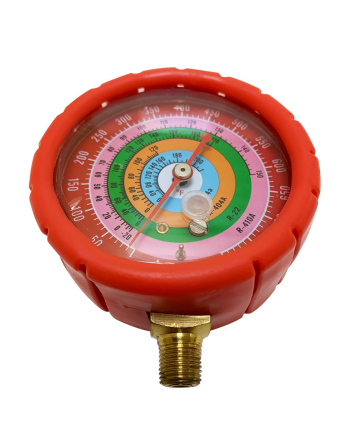 Appli Parts Replacement Manifold Gauge for High Side R134/R22/R404/R410 Pressure Scale psi Temperature Scale Fahrenheit 1/4in SAE APMG-GA3H