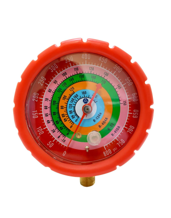 Appli Parts Replacement Manifold Gauge for High Side R134/R22/R404/R410 Pressure Scale psi Temperature Scale Fahrenheit 1/4in SAE APMG-GA3H