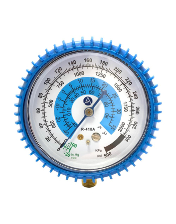 Appli Parts Replacement Manifold Gauge for Low Side R410A 1/4 in SAE connection refrigeration air conditioning universal replacement HVAC tools APMG-GA1L