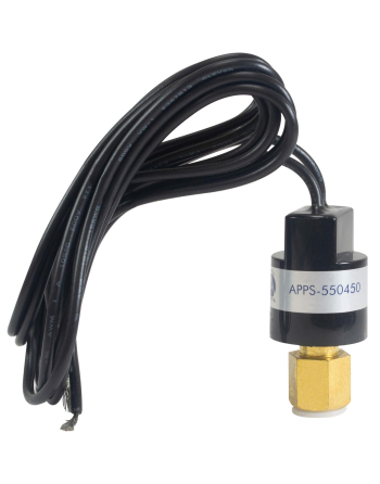 Appli Parts Pressure control switch Hi Open 550 psi Close 450 psi 39-3/8in cable SPST 1/4in female connection Automatic Reset universal air conditioning applications APPS-550450