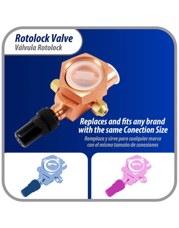 Appli Parts Rotolock Valve V07 1-3/4 in x 7/8 in ODF solder connection Universal replacement valve will work for refrigeration and air conditioning systems APRV-VA07