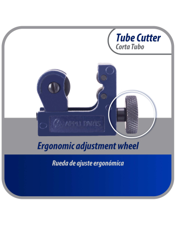 Appli Parts Mini Tube Cutter for Copper, Aluminum, steel, PVC and other soft metal pipe from 1/8 in to 7/8 in (3-22mm) for Professionals and DIY applications APT-TC128