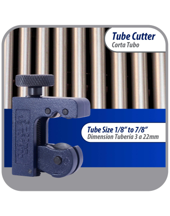 Appli Parts Mini Tube Cutter for Copper, Aluminum, steel, PVC and other soft metal pipe from 1/8 in to 7/8 in (3-22mm) for Professionals and DIY applications APT-TC128