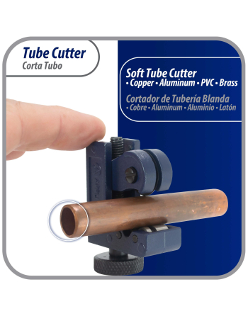 Appli Parts Mini Tube Cutter for Copper, Aluminum, steel, PVC and other soft metal pipe from 1/8 in to 7/8 in (3-22mm) for Professionals and DIY applications APT-TC128