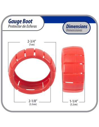 Appli Parts Protective Gauge Boots (Red) APMG-GBR
